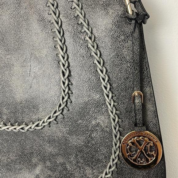 Christian Lacroix Grey Hobo Style Purse - Picture 4 of 16
